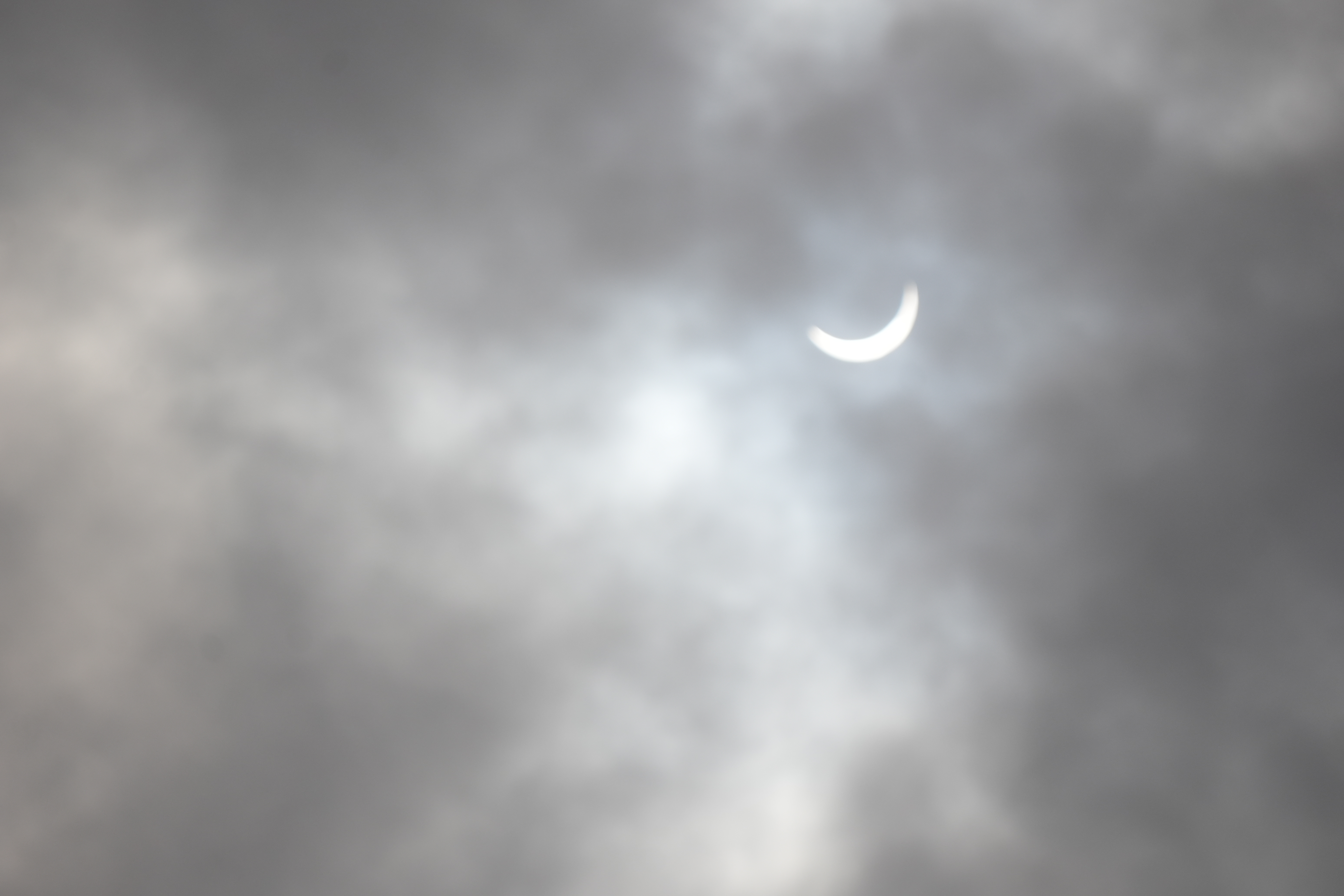 The progression into totality