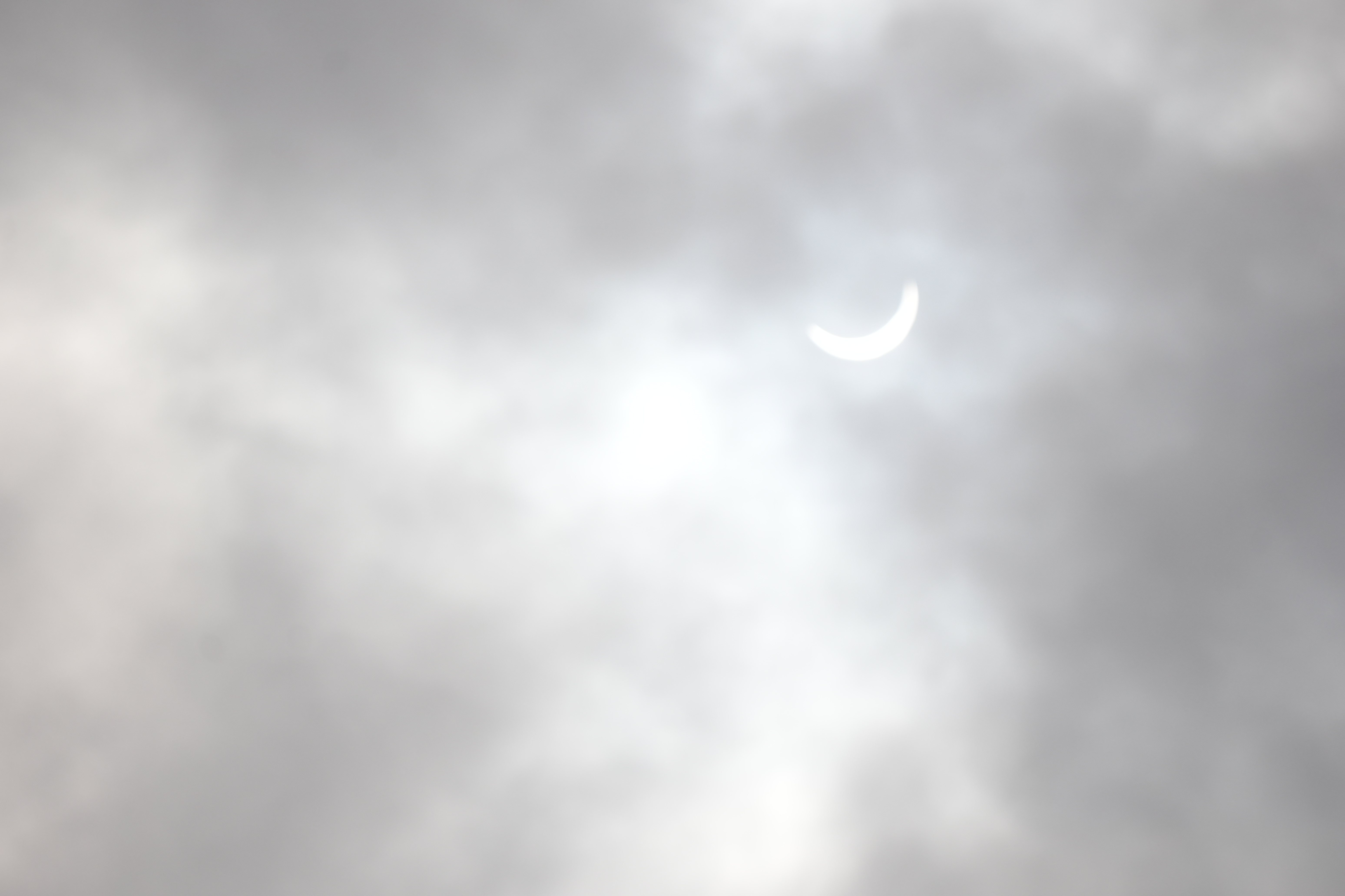 Eclipse approaching totality