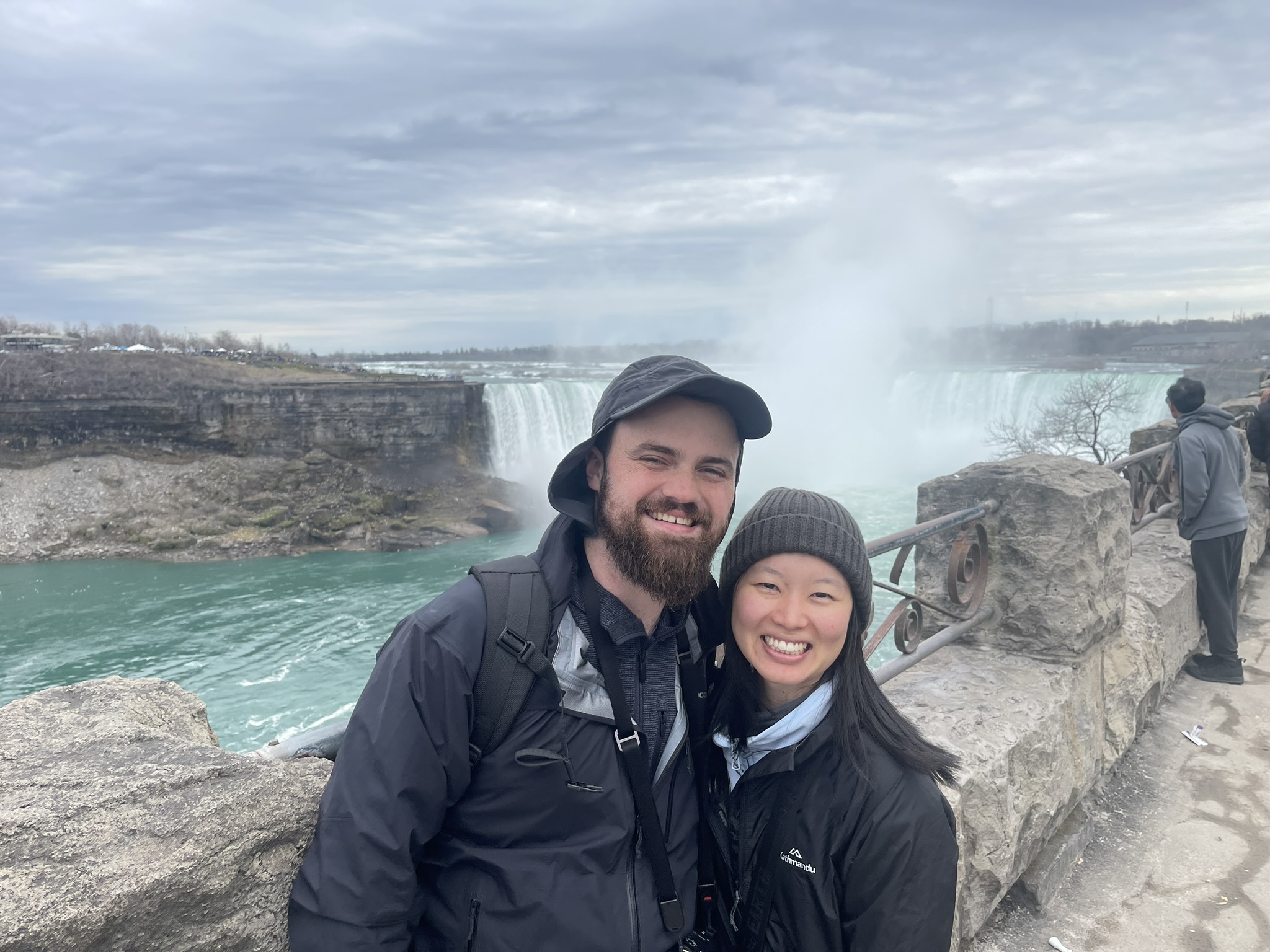At the falls, before totality